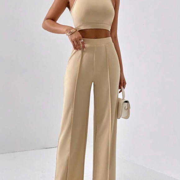 Solid Color Tank Top & Wide Leg Pants *NEW* - Picture 5 of 6